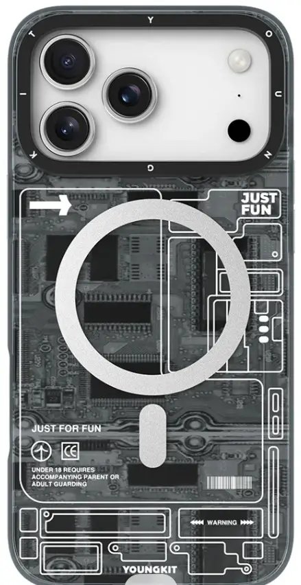 Youngkit Teknoloji Kılıf İphone 17 Pro Max Gri