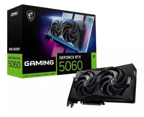 Msi Geforce Rtx 5060 8g Gaming 128bit Dx12 Dlss 4 Oyuncu Ekran Kartı