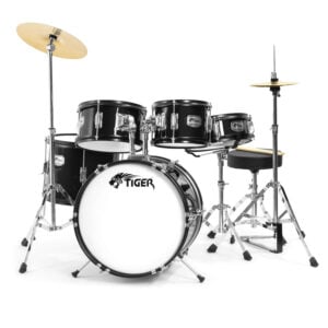 Tiger Power Drum Set 5 Drums + 2 Cymbals & Throne BMD 918