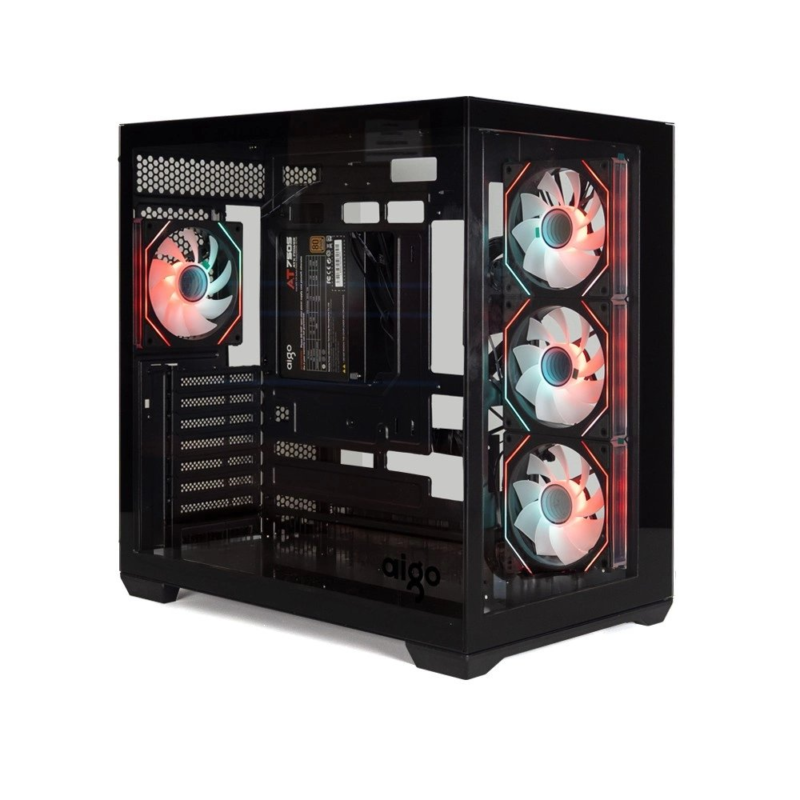 Kasa Aigo C280 Siyah 750W 80+ Bronze Argb Mid Tower