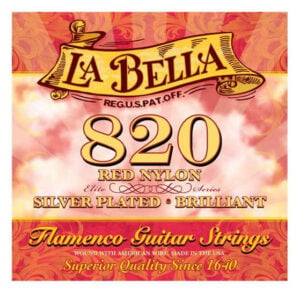La Bella Elite Flamenco 820R Flamenko Gitar Teli Red Nylon Medium Tension
