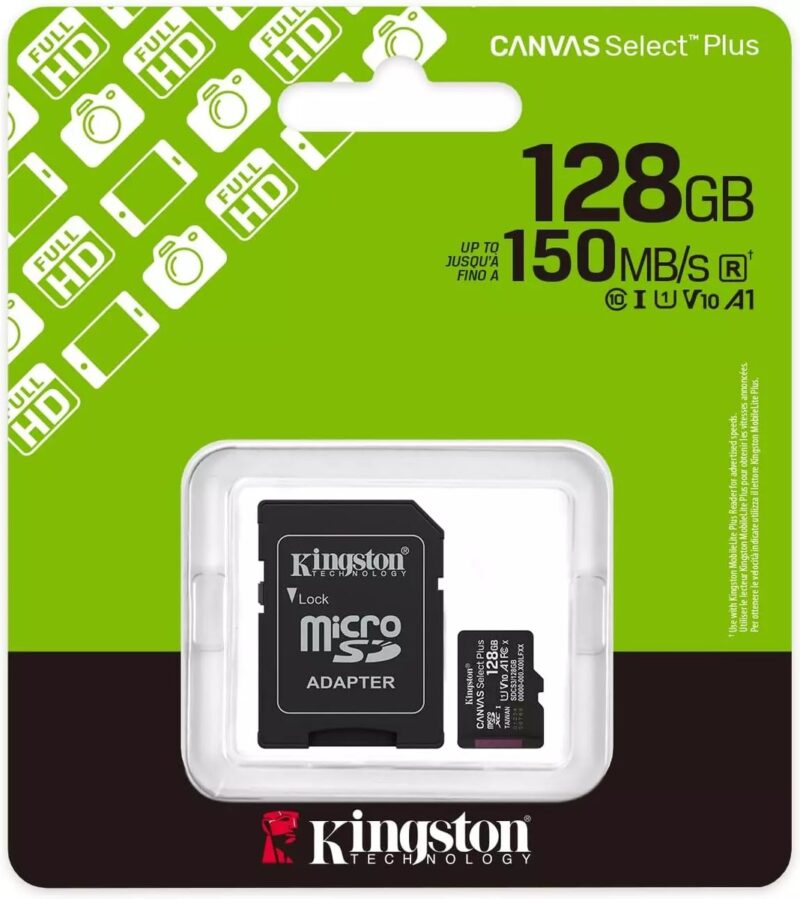 Kingston Canvas Microsdxc Sdcs3 128gb Hafıza Kartı