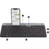 Logitech K580 Slim Multi-device Kablosuz Klavye Siyah