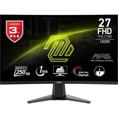 Merkez_St00221_1 Msi Mag 27C6X Curved 1500R 27&Amp;Quot;Inç Gaming Monitor - Görsel 1