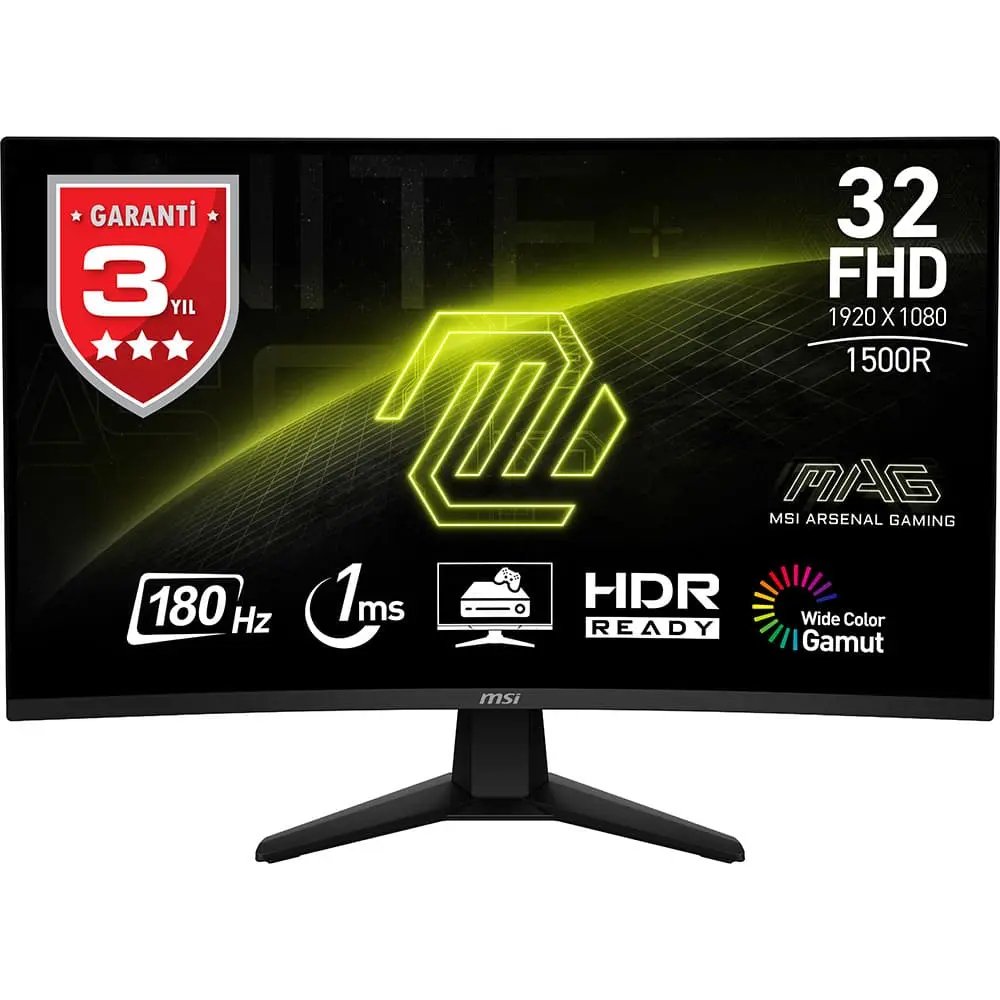 Merkez_St00222_1 Msi Mag 32C6 Curved 1500R 31.5&Amp;Quot;Inç Gaming Monitor - Görsel 1
