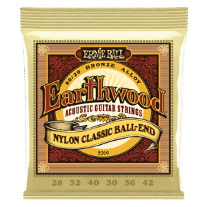 Ernie Ball Earthwood 2069 Akustik/Klasik Gitar Teli 80/20 Bronze & Nylon Ball End 28-42