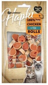 Flamingo Cat Snack Chi̇cken&Fi̇sh Rolls50G Kedi Ödül Mamaları