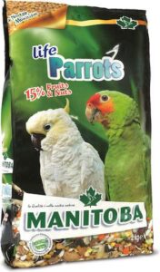 Mani̇toba Li̇fe Parrots Papağan Yemi̇ 2 Kg Kuş Yemi ve Vitaminleri