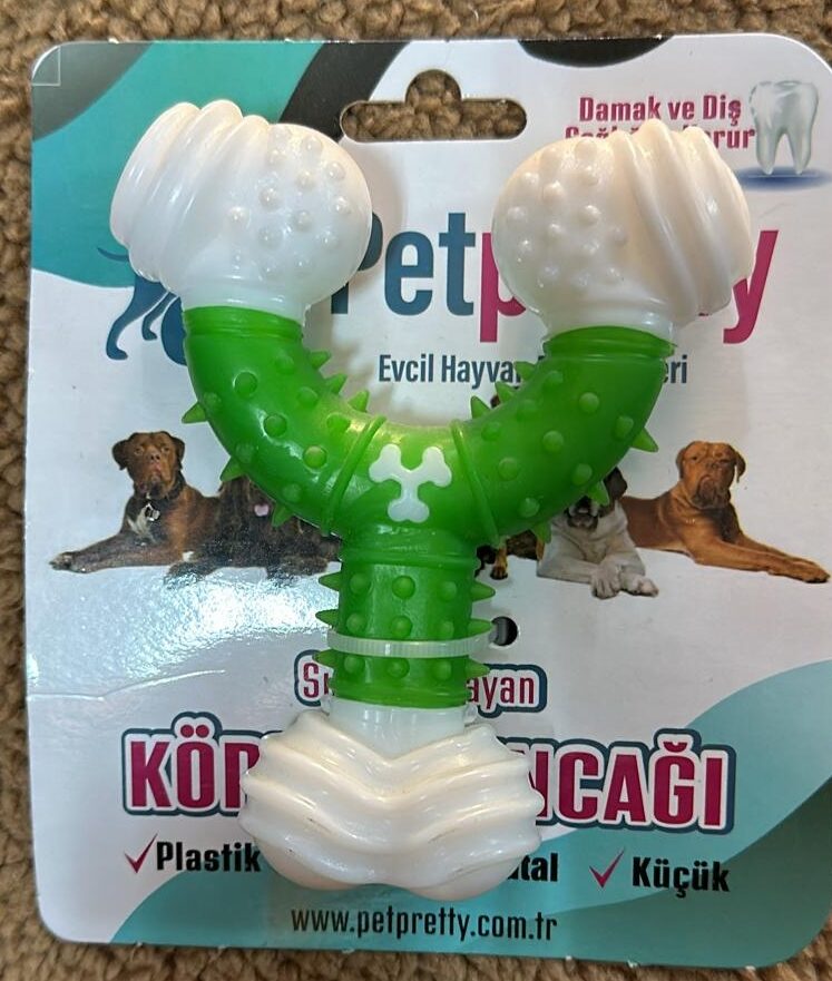 Petpretty-Petpretty Küçük Çatal Kemi̇k Köpek Oyuncak ve Tasmaları-kktc