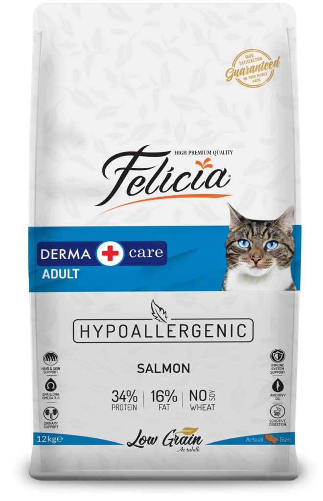 Felicia-Felicia Derma Adult Salmon 12Kg Kedi Kuru Maması-kktc