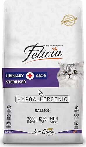 Felicia-Felicia Urinary Sterlised Salmon 12Kg Kedi Kuru Maması-kktc