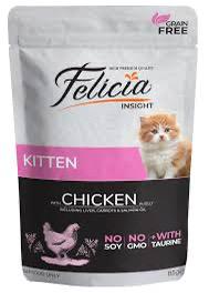 Felicia Kitten Chicken Pouch 85Gr Kedi Ödül Mamaları