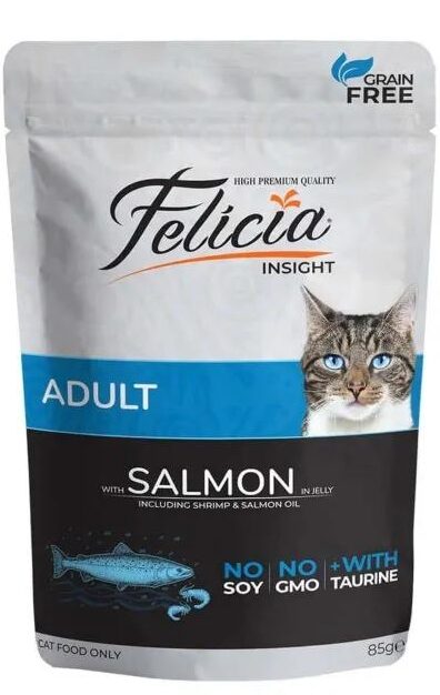 Felicia-Felicia Adult Salmon Ödül 85G Kedi Ödül Mamaları-kktc