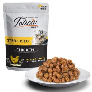Felicia Sterlised Chicken Pouch 85Gr Kedi Ödül Mamaları