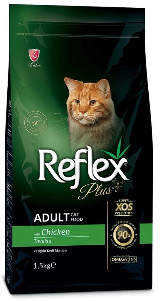 Reflex Plus-Reflex Plus Adult Cat Chi̇cken 1.5 Kg Kedi Kuru Maması-kktc
