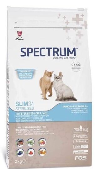 Spectrum-Spectrum Slim34 Sterlised 2Kg Kedi Kuru Maması-kktc