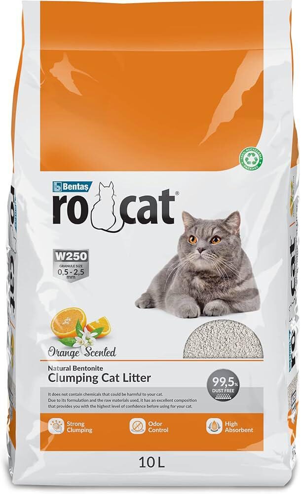 Ro Cat-Ro Cat Portokalli Kedi̇ Kumu 10L Kedi Kumu ve Koku Gidericileri-kktc