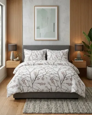 Sheri %100 Pamuk Lux Pazen Nevresim Takımı Çift Kişilik