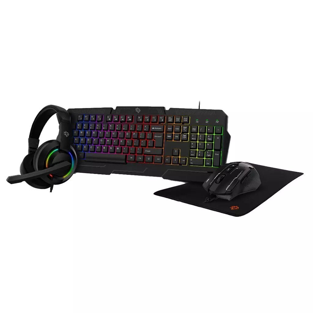 Porodo Gaming 4’ü 1 Arada Set (klavye, Kulaklık, Mouse Ve Mouse Pad) - Siyah Pdx221