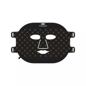 Porodo Yumuşak Silikon 7 Renkli Işık Terapili Led Yüz Maskesi - Siyah Pd-lfst099-bk