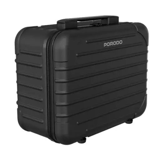 Porodo Led Işıklı Aynalı Makyaj Çantası (abs+pc) - Siyah Pdlfst182bk