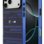 Bmw Magsafe Şeffaf Iml Kılıf (metal Butonlu Ve Çizgi Tasarımlı) iPhone 17 Pro Max - Mavi Bmhmp17x25hlbıvb