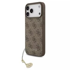 Guess Pu Deri Kılıf (büyük 4g & Klasik Logolu) iPhone 17 Pro Max - Pembe Guhcp17x4gmgpk