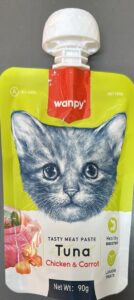 Wanpy Cat Tuna With Chicken&Carrot 90G Kedi Ödül Mamaları