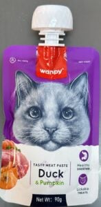 Wanpy Cat Duck & Pumpkin 90G Kedi Ödül Mamaları