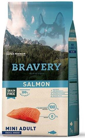 Bravery-Bravery Mini Adult Salmon 7Kg Köpek Kuru Maması-kktc