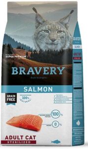Bravery Sterlised Salmon 7Kg Kedi Kuru Maması