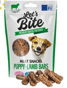 Lets Bite Meat Snacks Puppy Lamb Bars 80G Köpek Ödül Mamaları