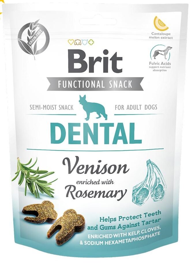 Brit Care-Brit Care Functional Snack Dental Venison 150G Köpek Ödül Mamaları-kktc