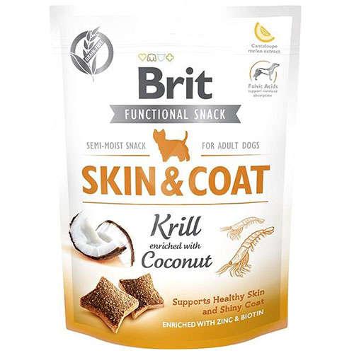 Brit Care Functional Snack Skin Coat Krill 150G Köpek Ödül Mamaları