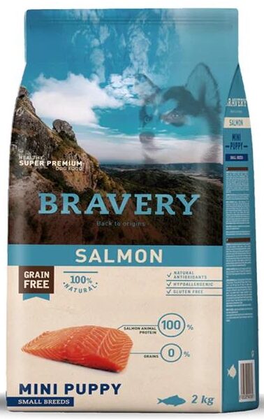 Bravery-Bravery Mini Puppy Salmon 2Kg Köpek Kuru Maması-kktc