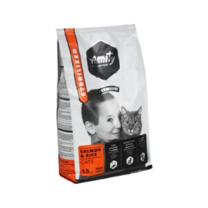 Amity Sterlised Salmon 1,5 Kg Kedi Kuru Maması