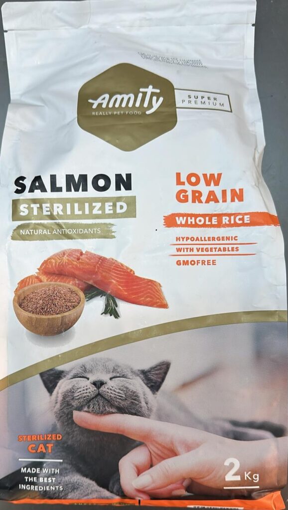 Amity-Amity Low Grain Sterlised Salmon 2Kg Kedi Kuru Maması-kktc