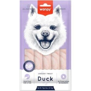 Wanpy Lickable Treat Duck For Dog 14G&5Pcs Köpek Ödül Mamaları
