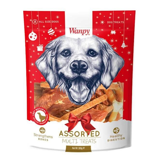 Wanpy-Wanpy Assorted Multi̇ Treat 300G Köpek Ödül Mamaları-kktc