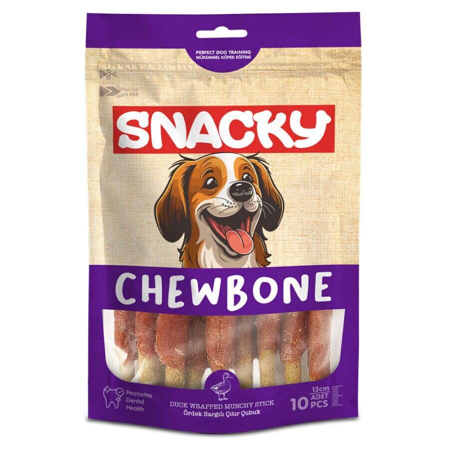 Snacky-Snacky Munchy Stick With Duck 5-120G Köpek Ödül Mamaları-kktc