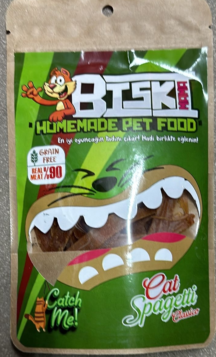 Biski Cat Spagetti̇ Ödül Tavuklu Klasi̇k 30G Kedi Ödül Mamaları