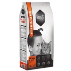 Amity Salmon Sterlised 10Kg Kedi Kuru Maması