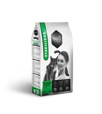 Amity-Amity Sterlised Chicken 10Kg Kedi Kuru Maması-kktc