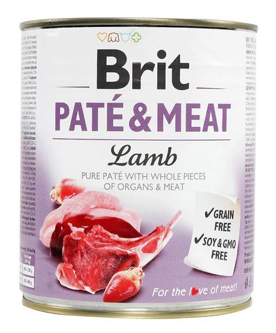 Brit Care Pate & Meat Lamb 800G Köpek Yaş Maması