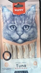 Wanpy Lickable Treat For Cat 14G&5 Pcs Tuna&Salmon Kedi Ödül Mamaları