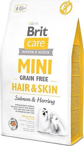 Brit Care-Brit Care Mini Grain Free Hair&Skin-Salmon Herring 7Kg Köpek Kuru Maması-kktc