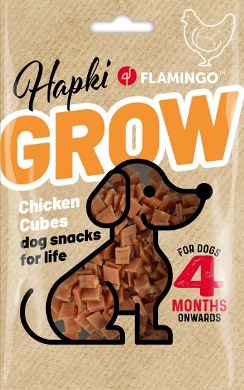 Flamingo-Flamingo Hapki Grow Cubes With Chicken 85G Köpek Ödül Mamaları-kktc