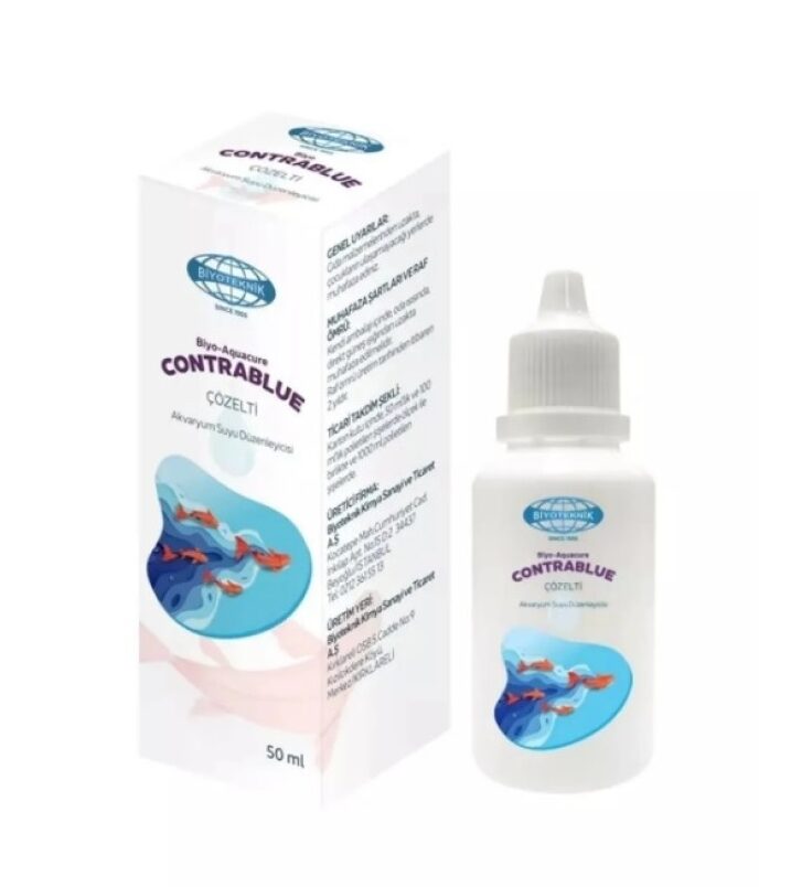 -Bi̇yotekni̇k Contra Blue Su Düzenleyi̇ci̇ Balık Yemi ve İlaçları-kktc