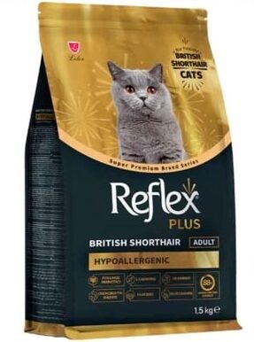 Reflex Plus-Reflex Plus British Shorthair Adult Cat Hypoallerg 1.5Kg Kedi Kuru Maması-kktc