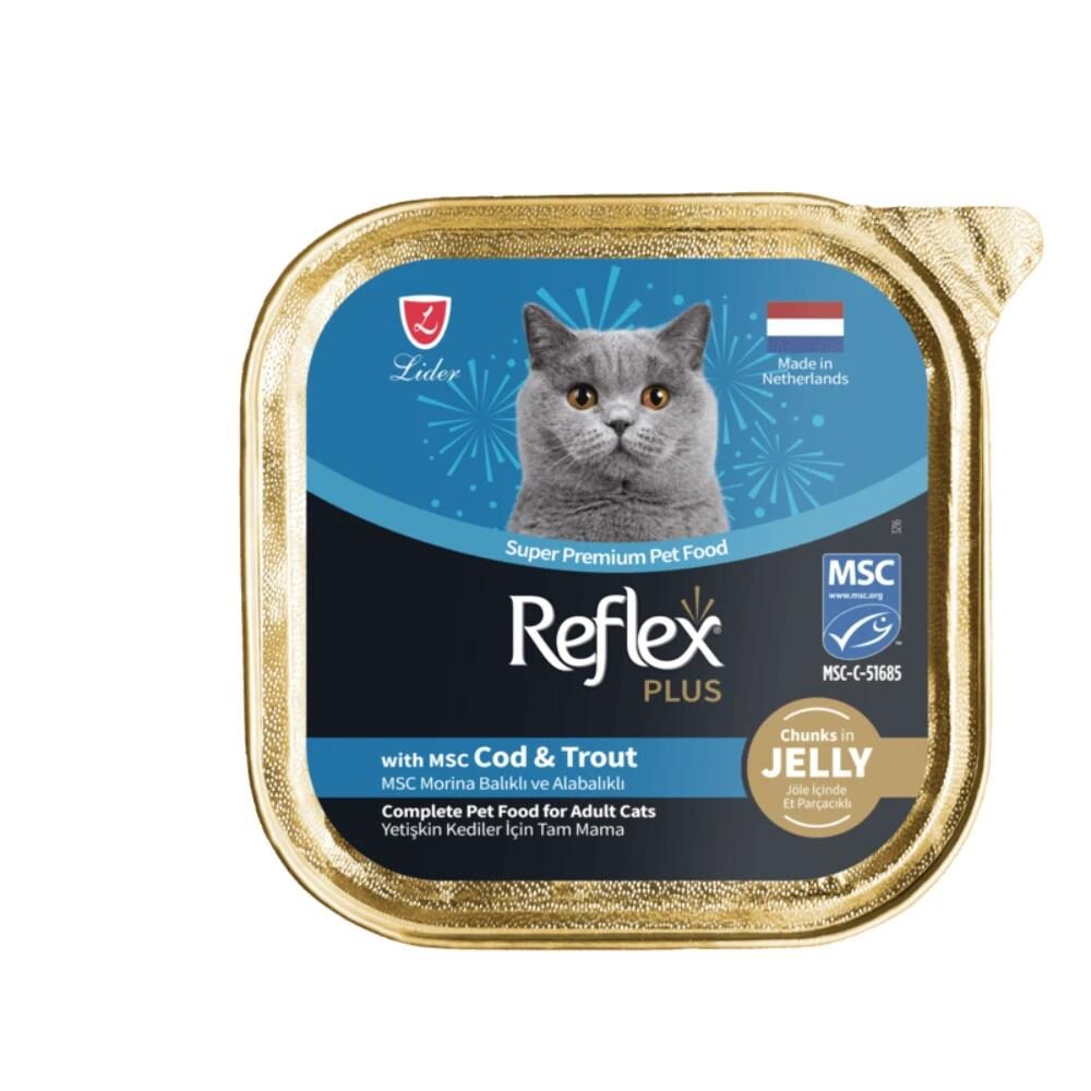 Reflex Plus-Rfk70-Rp Morina Ve Alabalikli Et Parçacikli Pate Kedi Ödül Mamaları-kktc